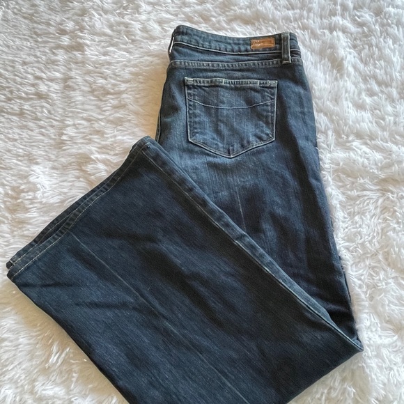 Paige Robertson mid rise relaxed wide leg jeans - Picture 2 of 11